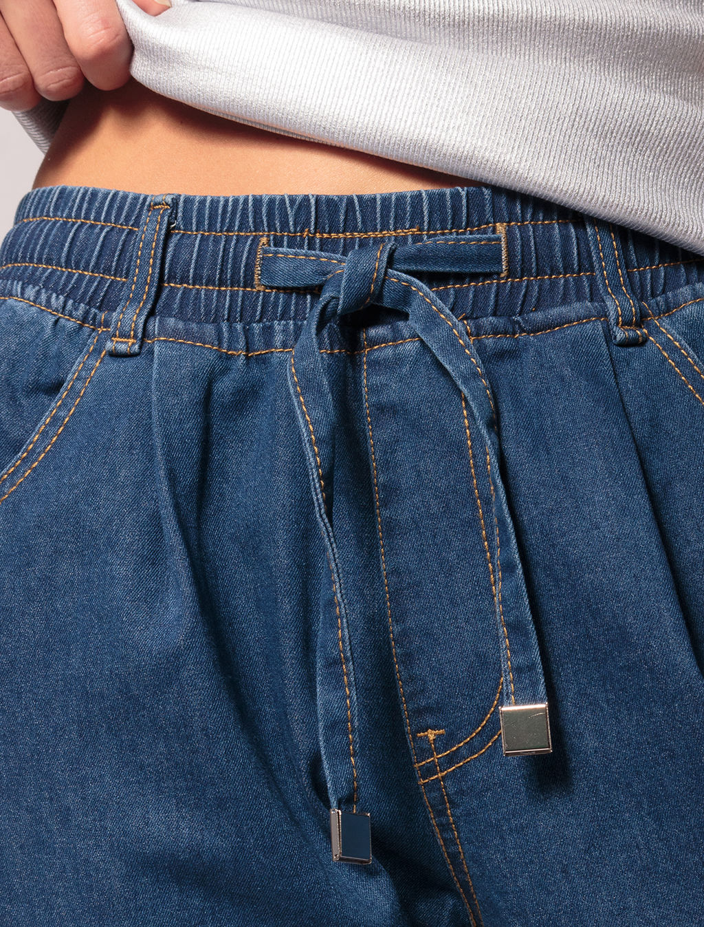 VILATTE / Джинсы джоггеры из облегченного денима  фото 2