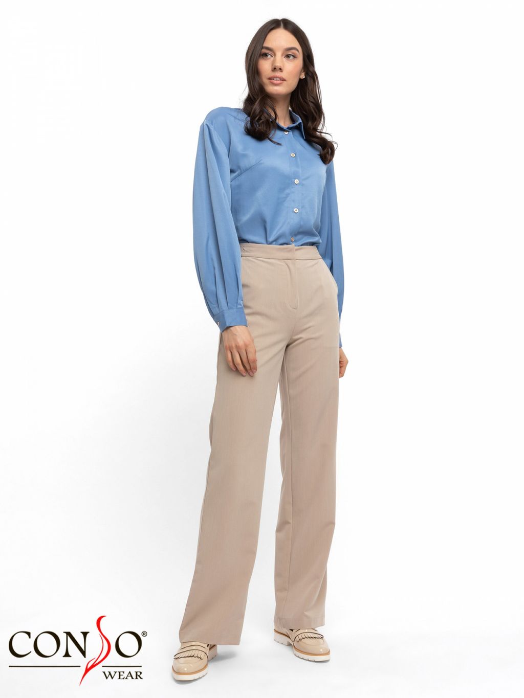 Conso/PT 200411 - beige Брюки  фото 2