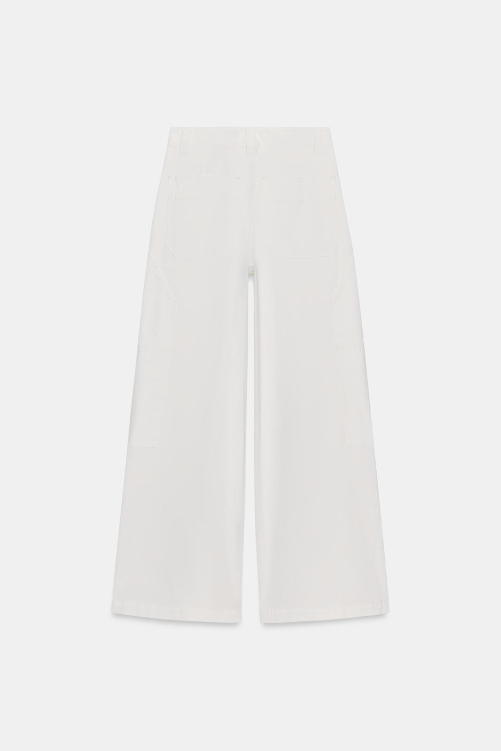 ZW COLLECTION WIDE-LEG COTTON TROUSERS - Zara фото 5