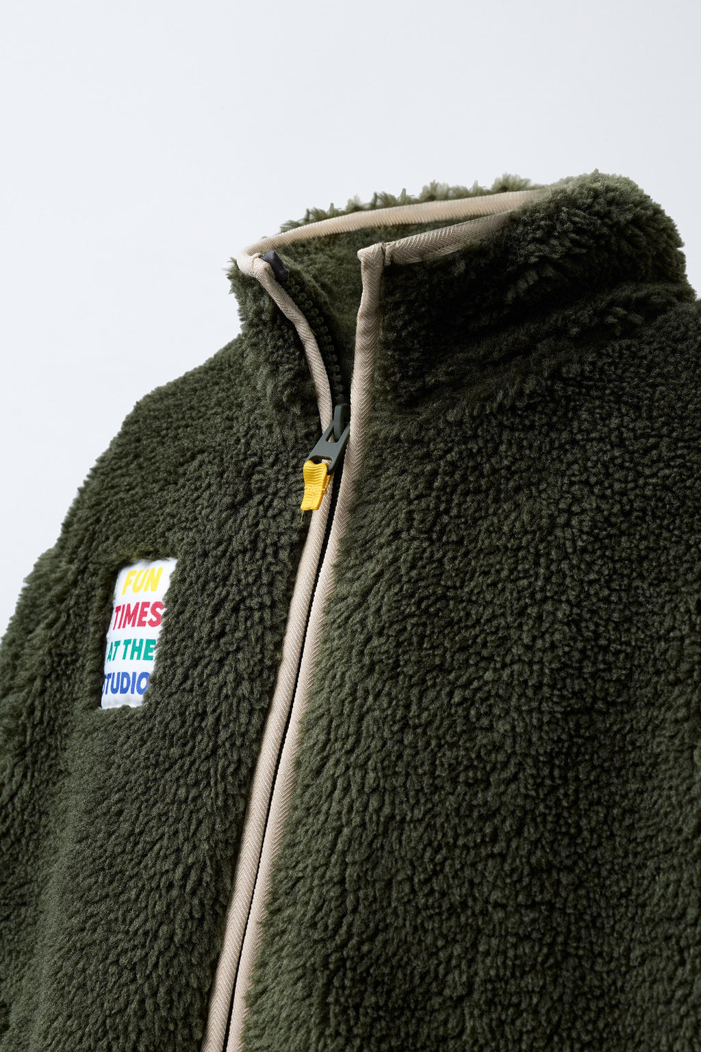 FAUX SHEARLING FLEECE-LINED JACKET - Zara фото 5