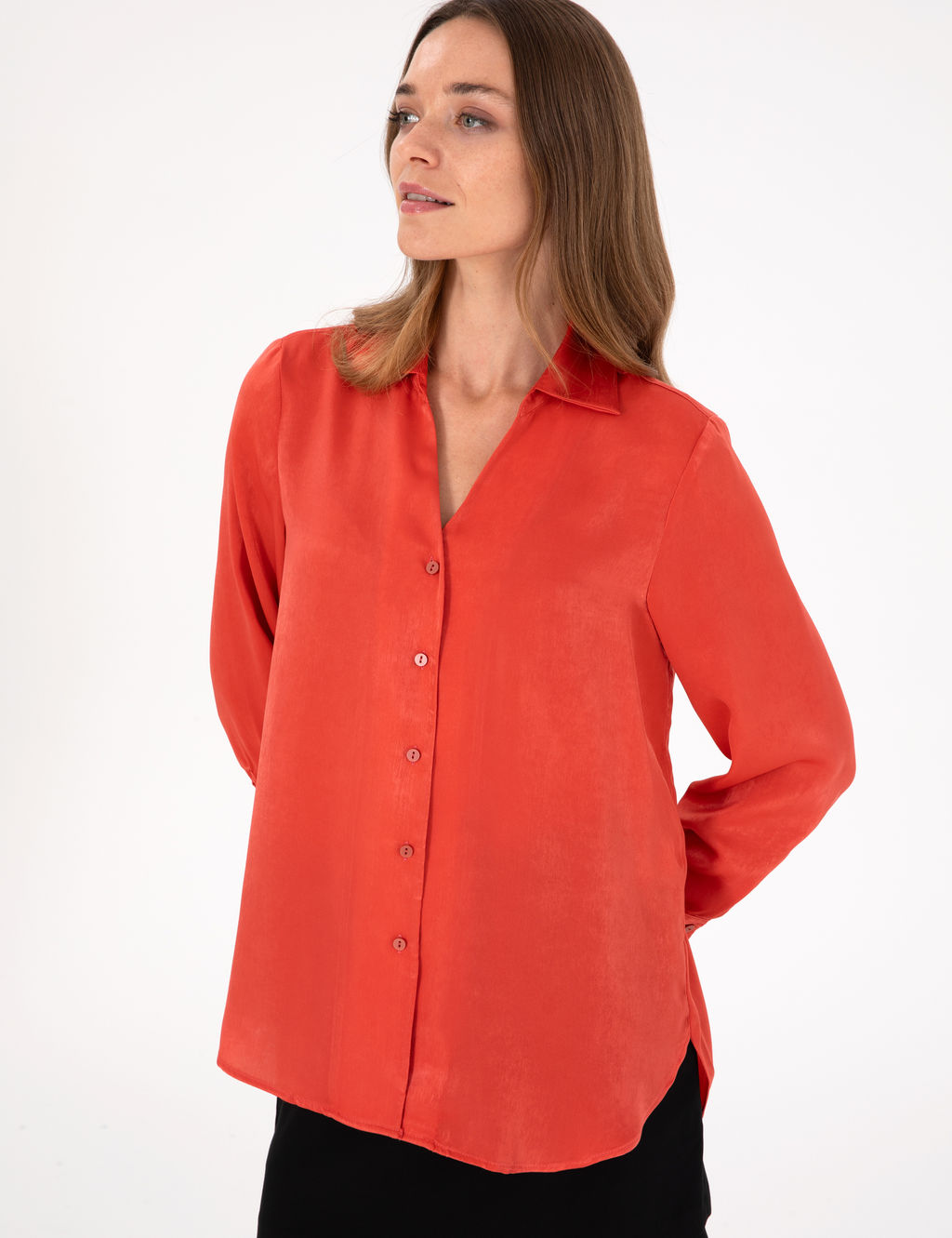 Nar _i_e_i Comfort Fit Uzun Kollu G_mlek