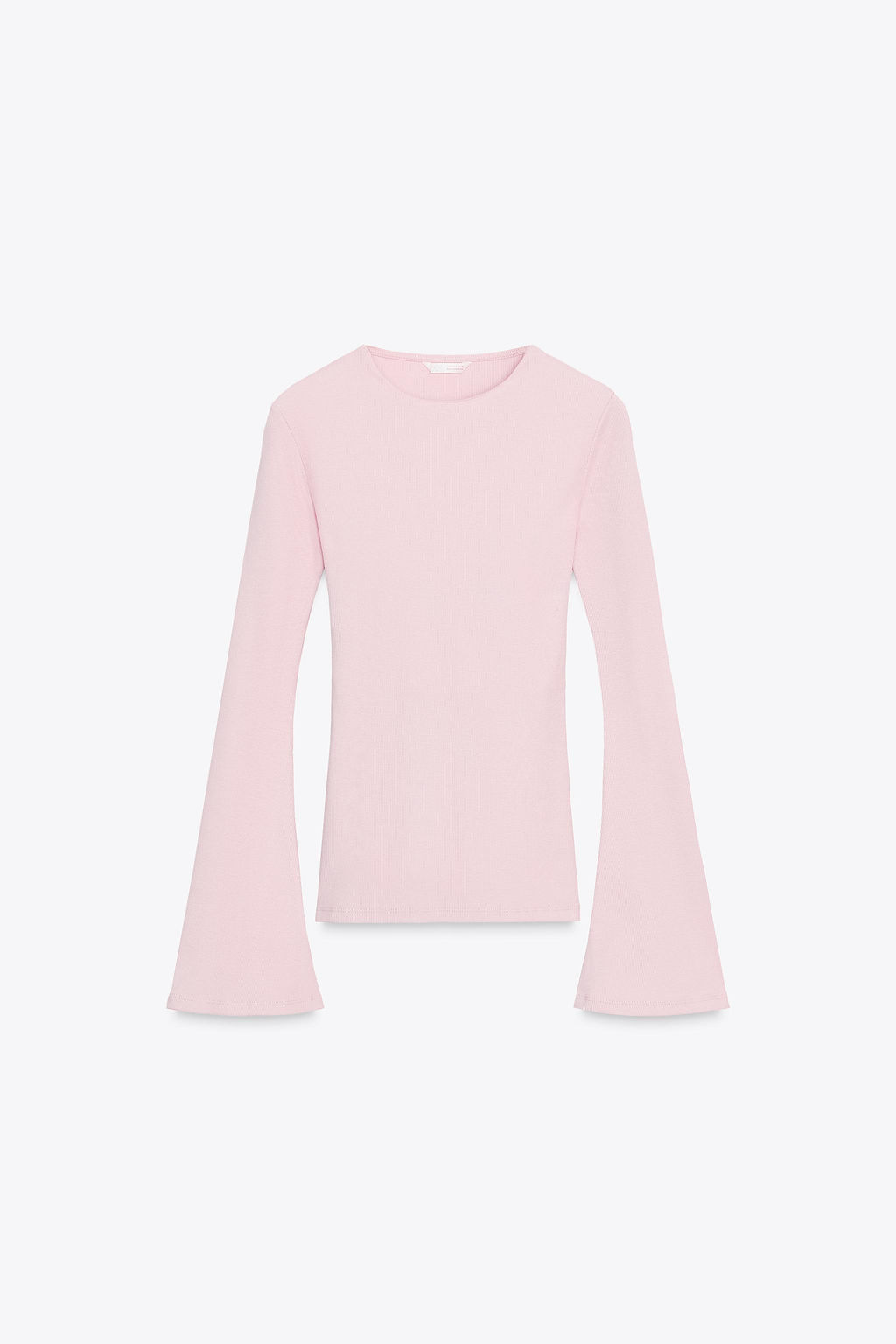 RIB T-SHIRT WITH FLARED SLEEVES - Zara фото 5