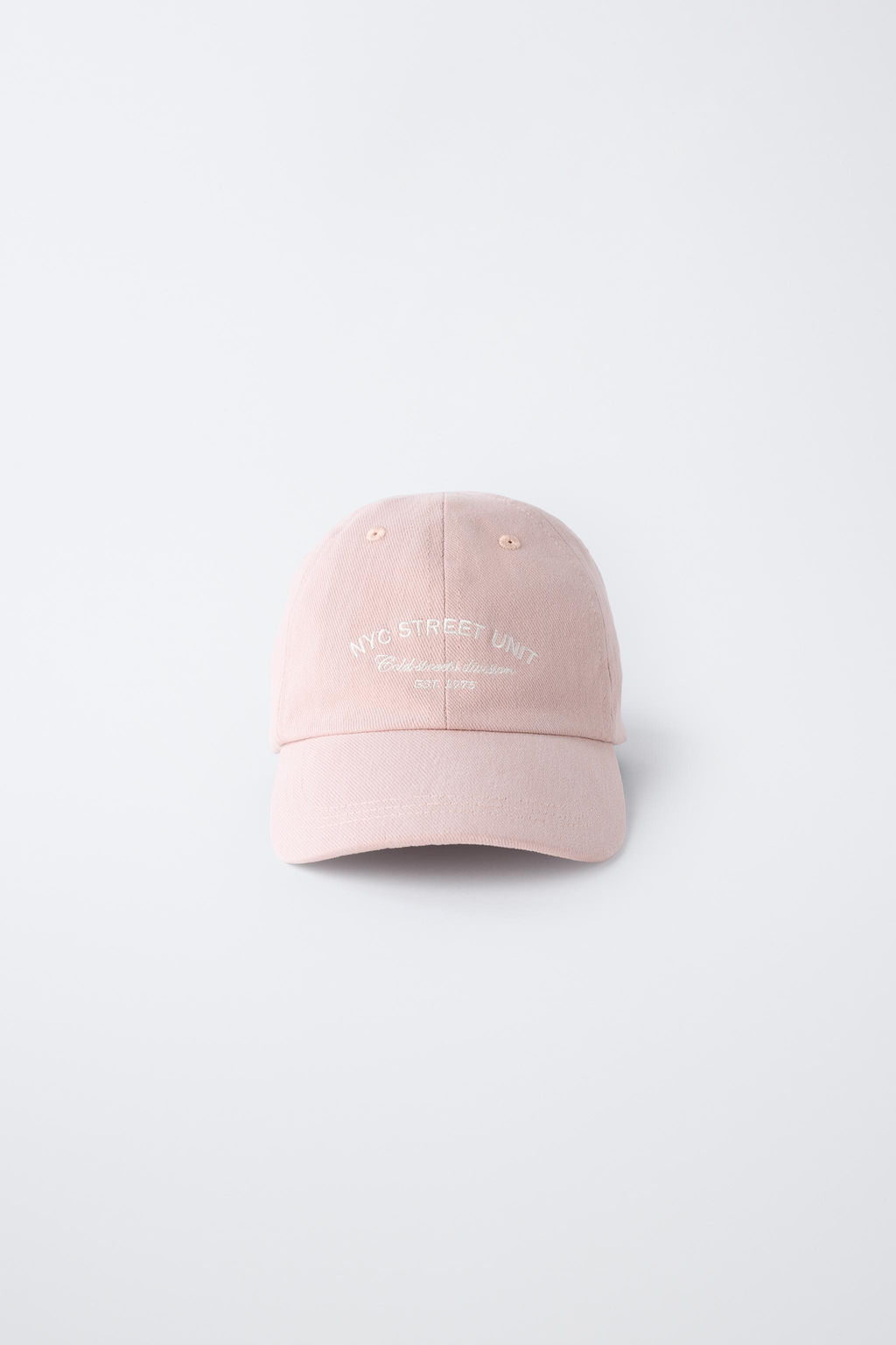 GORRA TEXTO BORDADO / Rosa palo