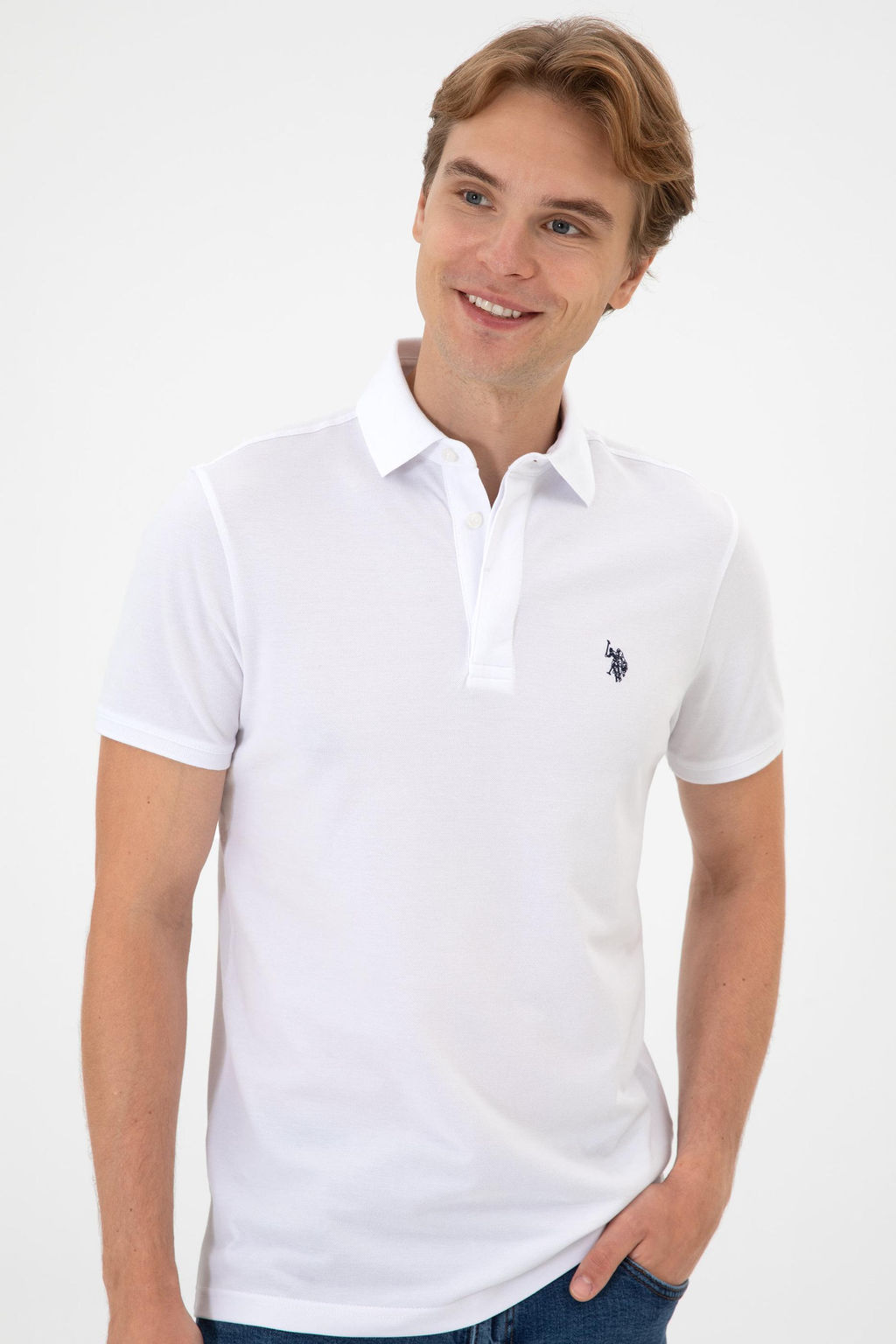 Erkek Beyaz Basic Ti__rt - U.s. polo assn фото 2