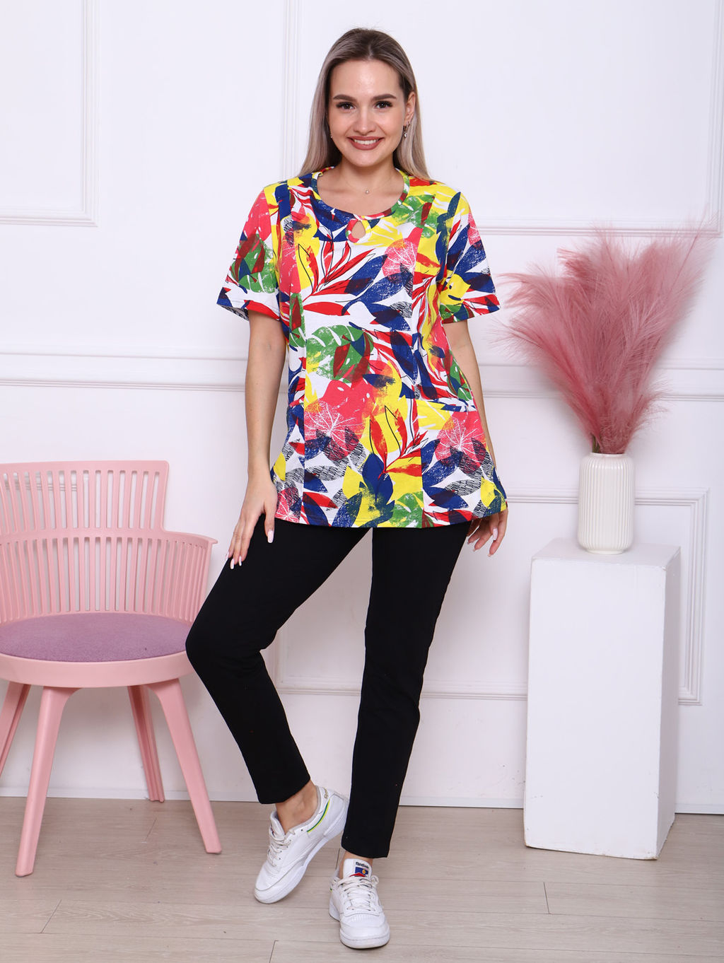 Футболка женская с карманами, вариант 17 (820-17) - Плиона фото 2