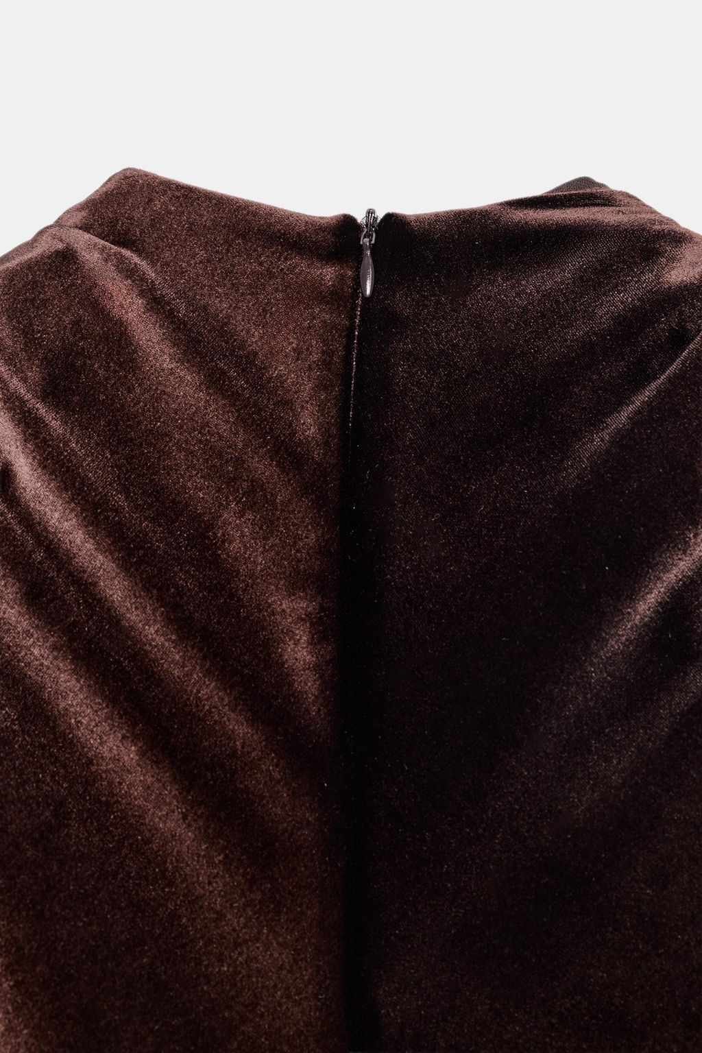 DRAPED VELVET MIDI DRESS - Zara фото 14
