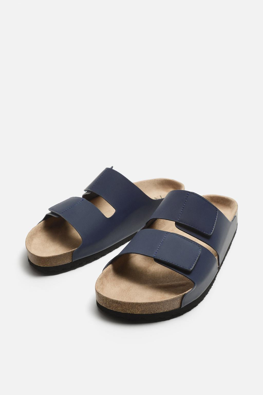 RUBBERISED DOUBLE-STRAP SANDALS - Zara фото 14