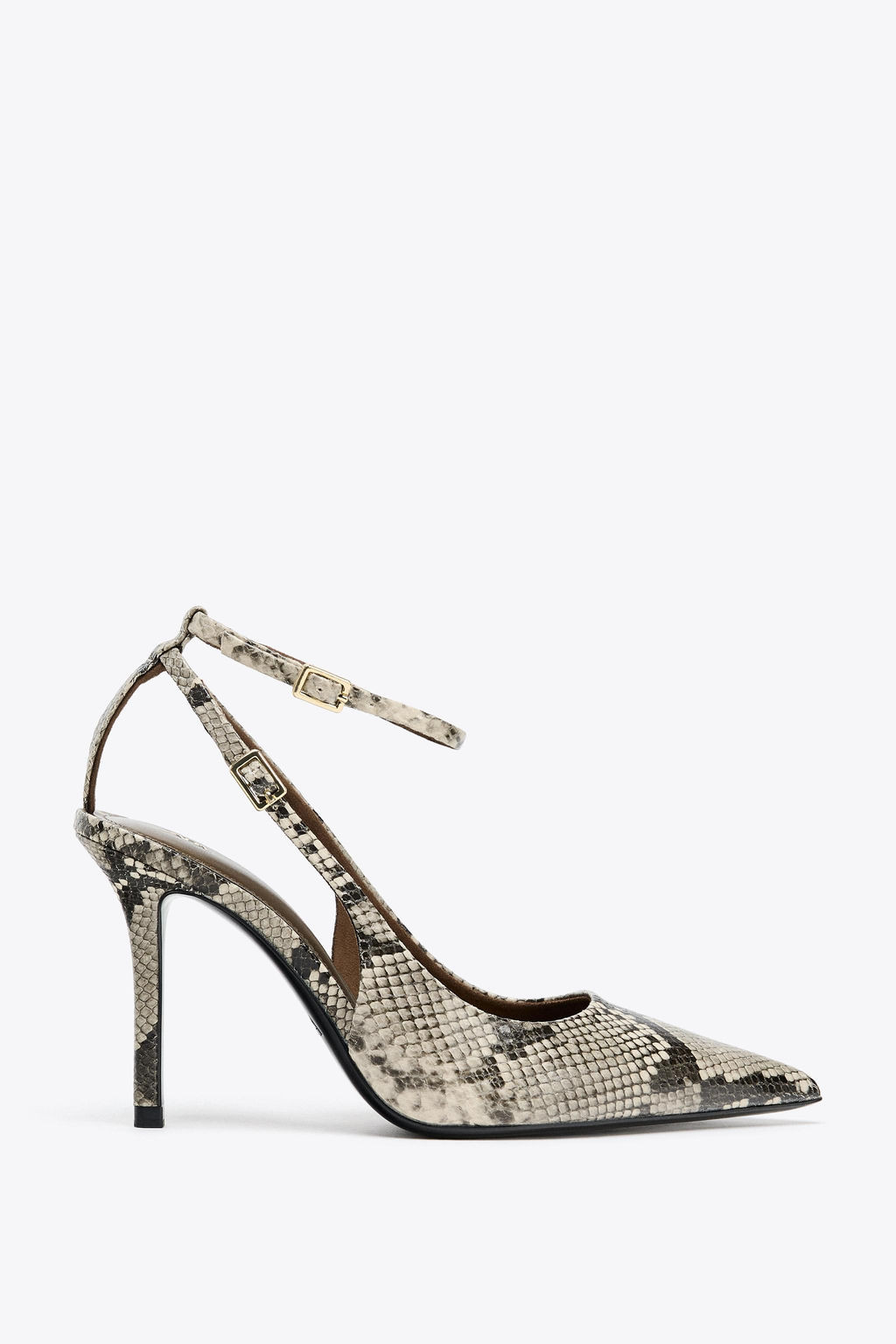 ANIMAL PRINT SLINGBACK HEELED SHOES