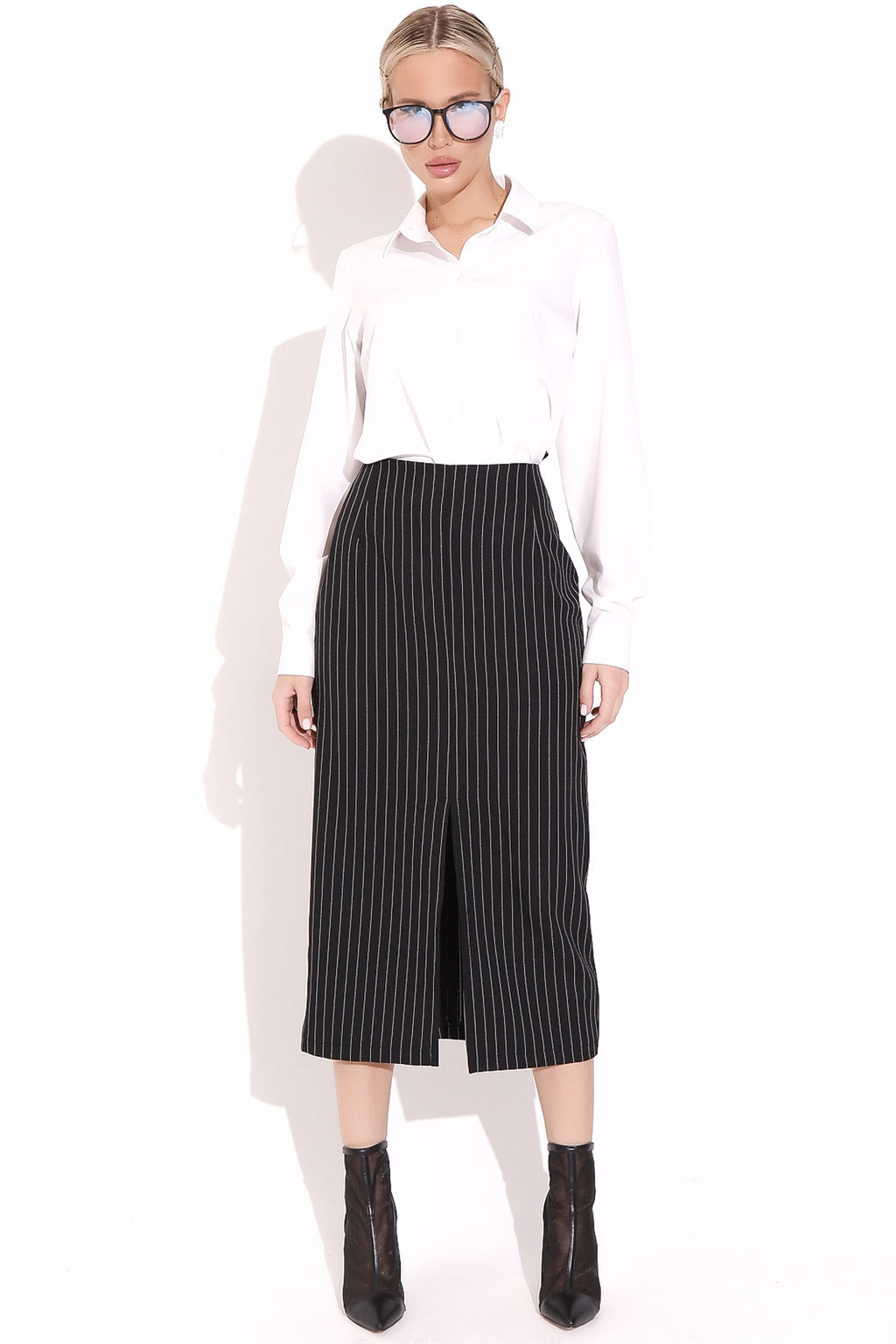 Юбка Фабия (полоска черная) - Эльза фото 4