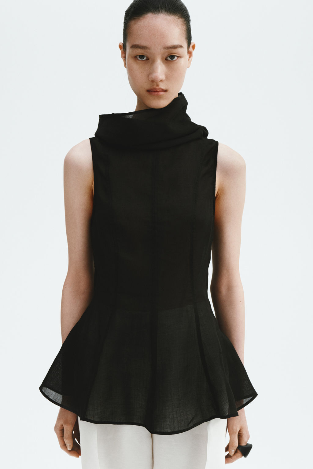 Top en mezcla de ramio con peplum - H&m фото 7