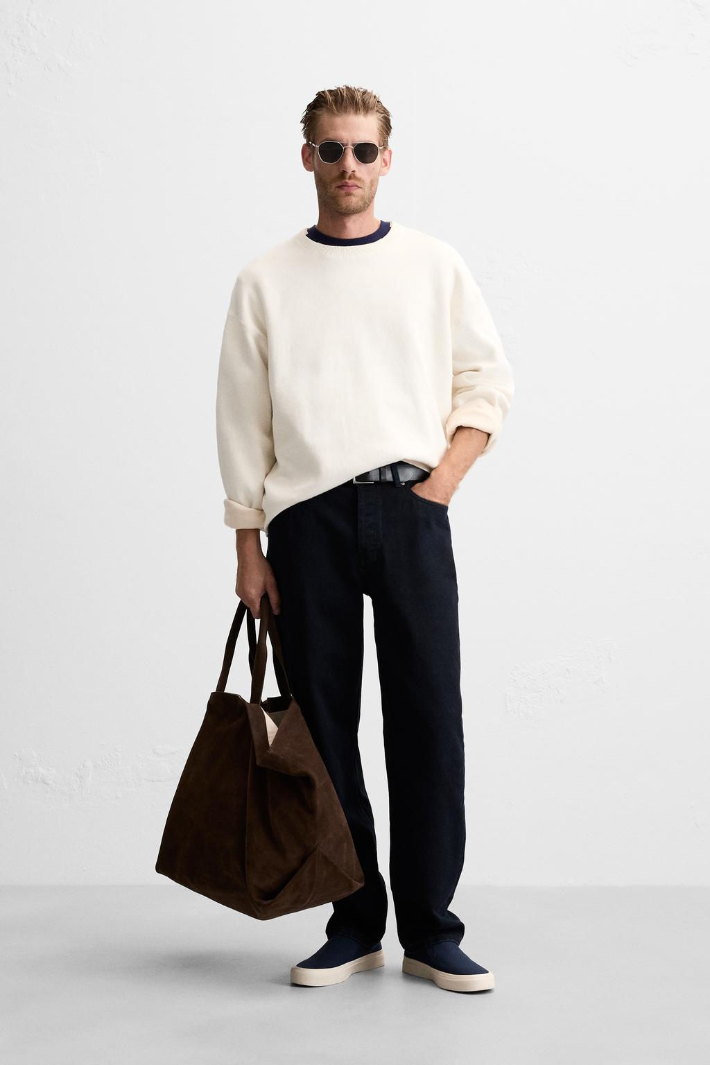 TEXTURED COTTON SWEATER - Zara фото 18