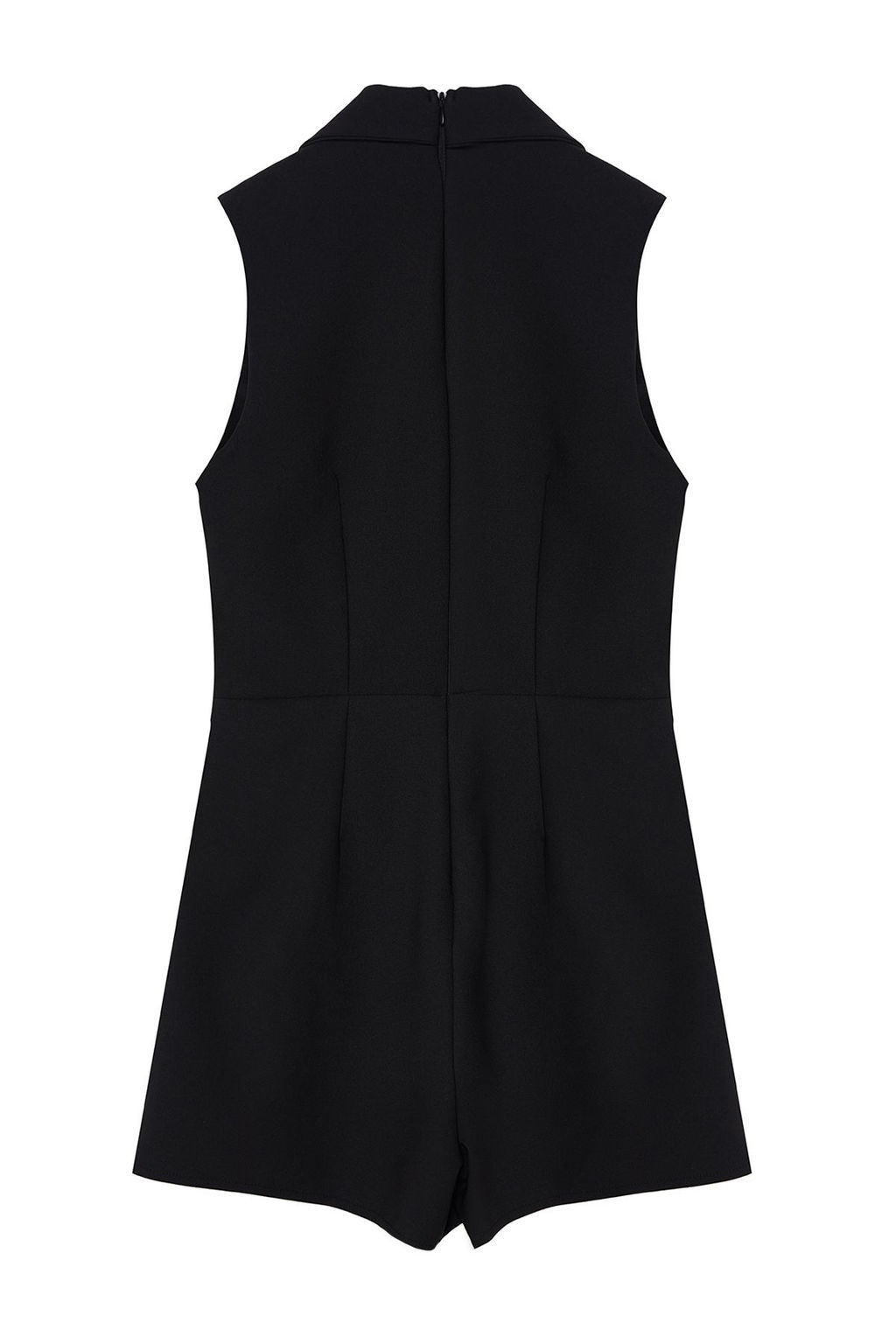 Siyah Ceket Yaka Dugme Kapamal? Mini Tulum TWOSS24TU00050 - Trendyolmilla фото 7