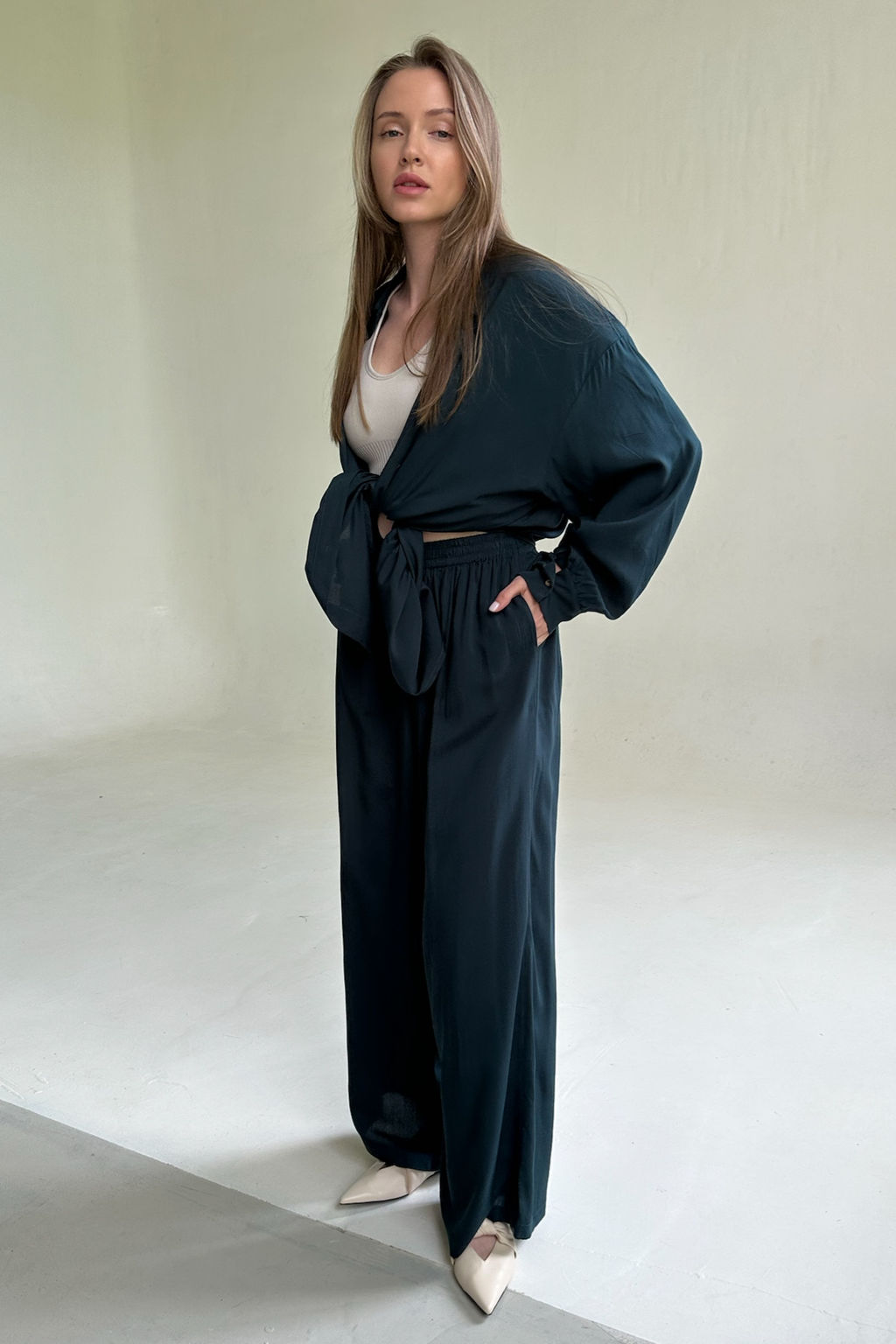 Костюм женский SET065/10/Изумруд - M&G all natural фото 7