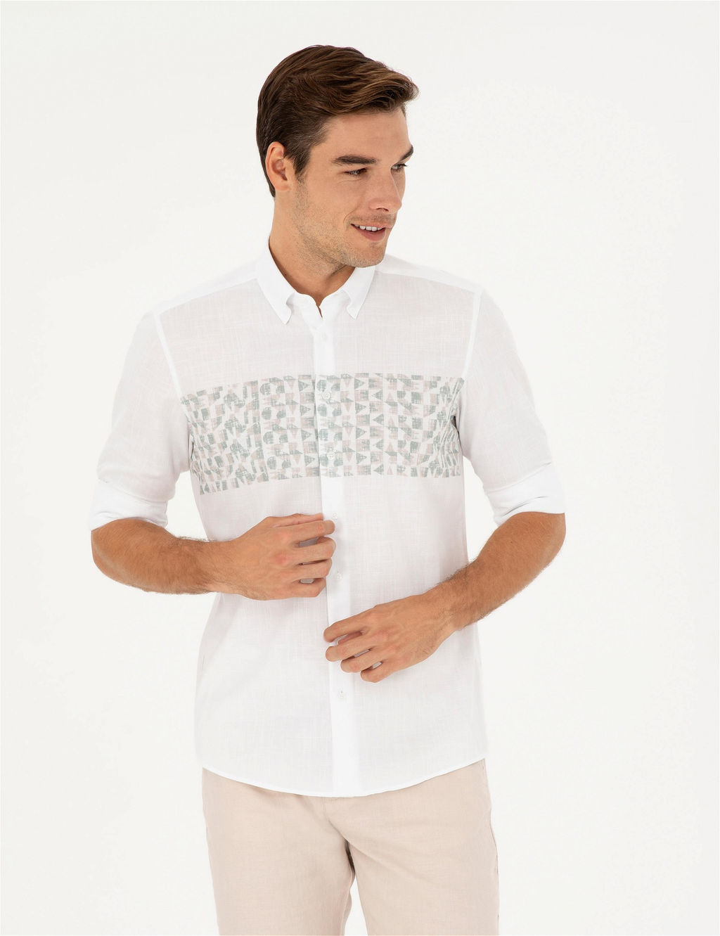 Ye_il Regular Fit Uzun Kollu G_mlek