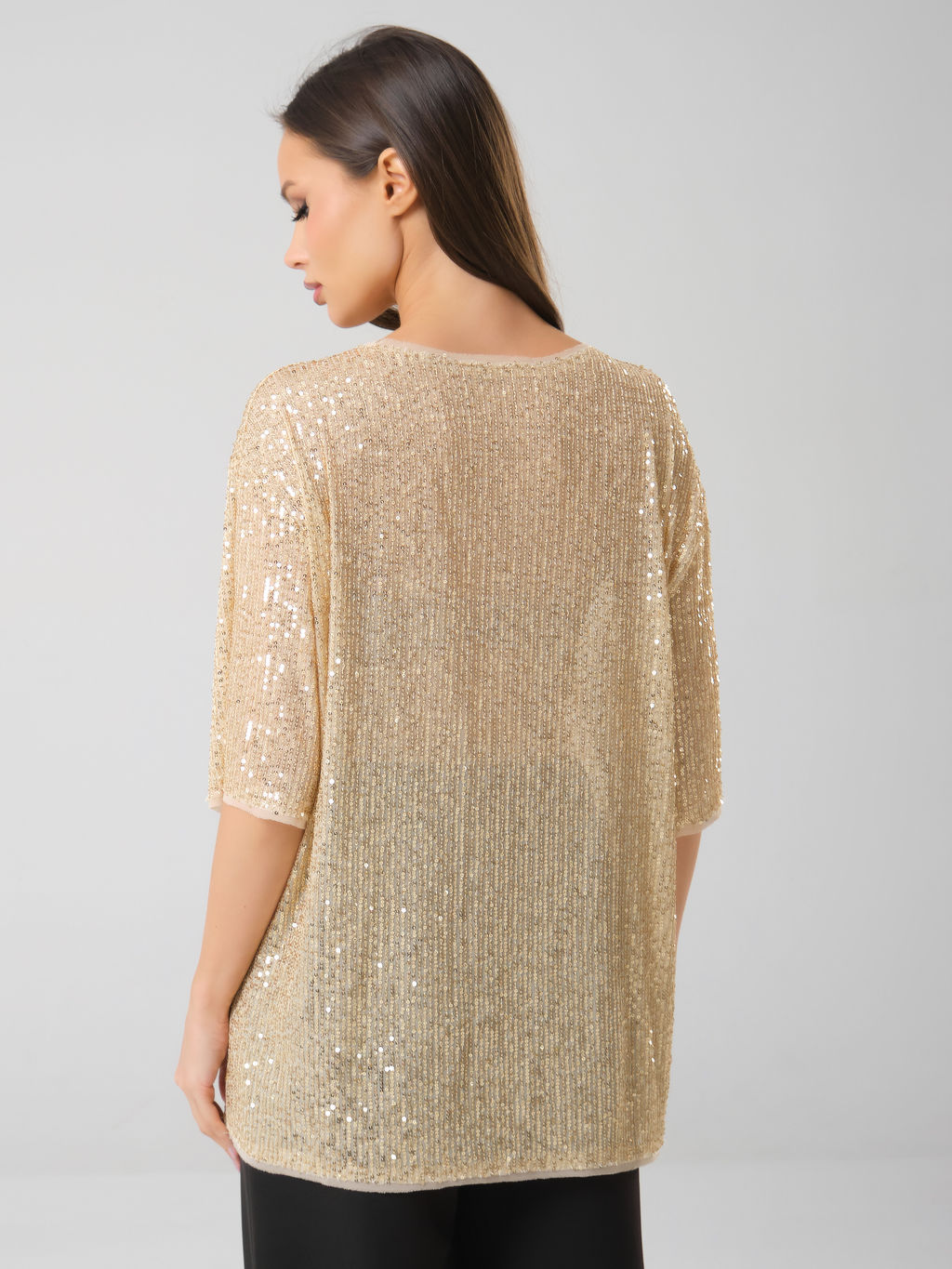 Блузка с пайетками - Stilla фото 5