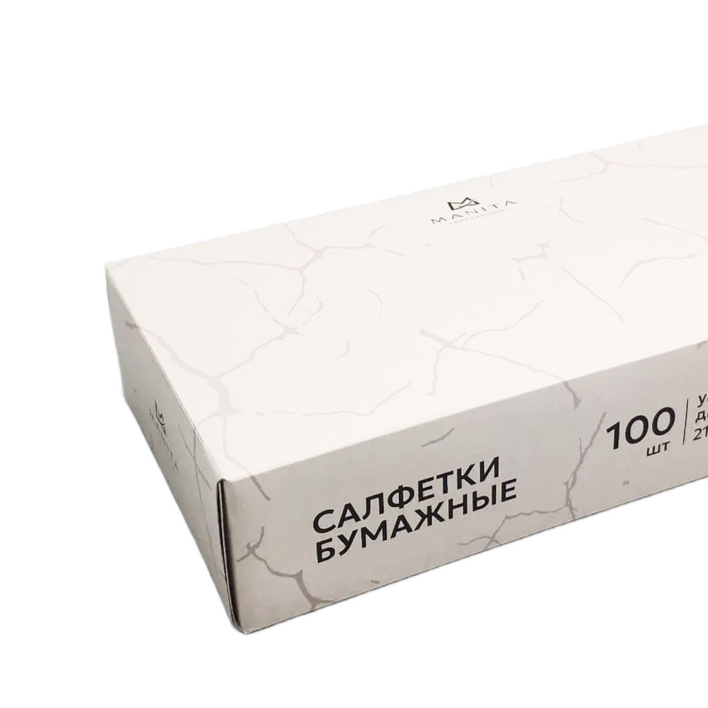 Manita Professional Салфетки бумажные универсальные двухслойные, 210 х 195 мм, белый, 100 шт.  фото 2