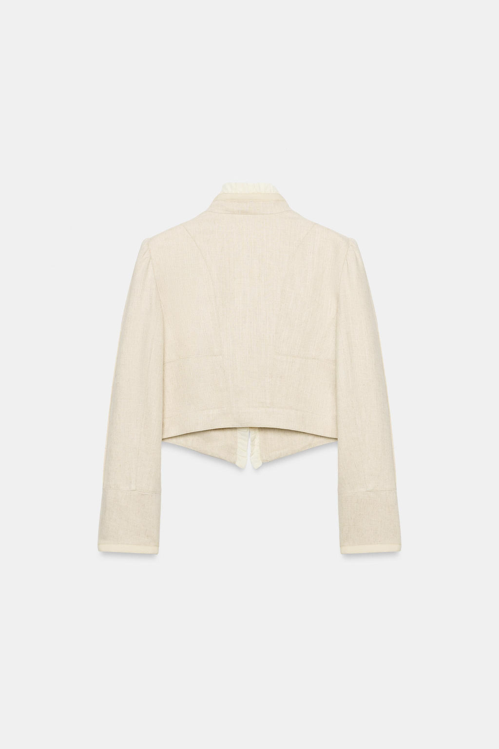 BLAZER CORTA VOLANTES / Beige claro - Zara фото 9