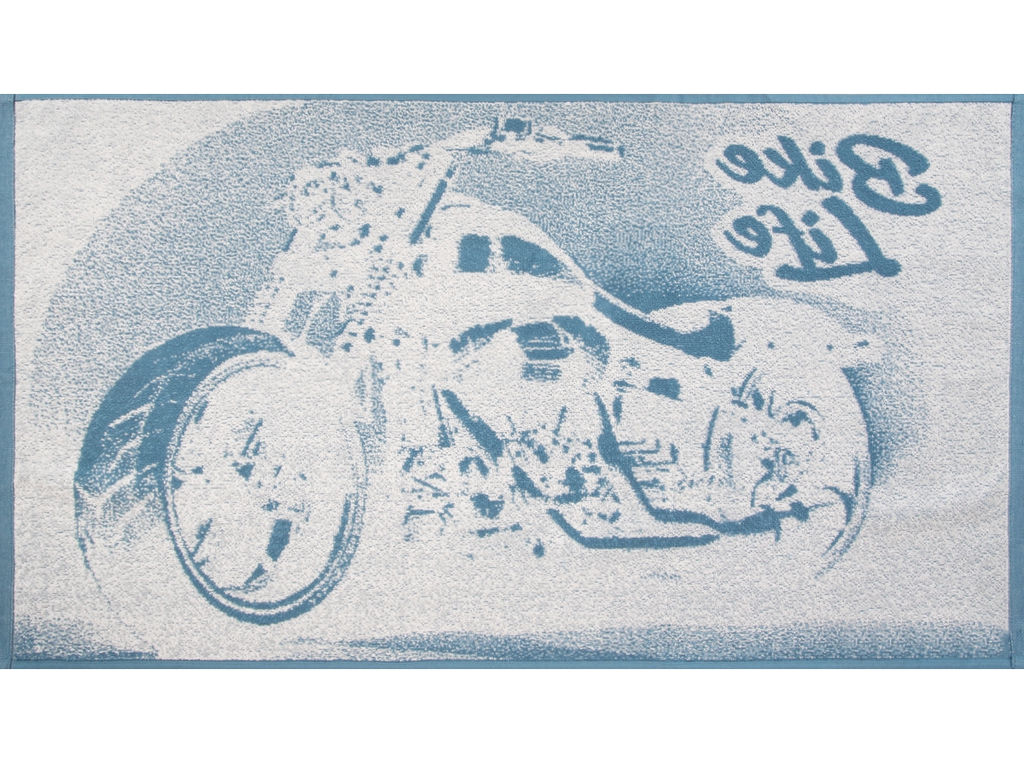 6с103.412ж1 Bike Life (морская пена1) Полотенце махровое 50х90см