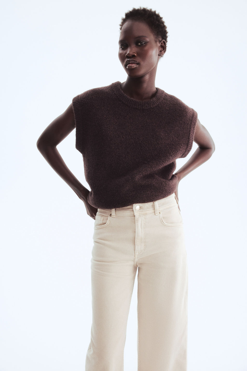 Wide High Waist Ankle Jeans - H&m фото 9