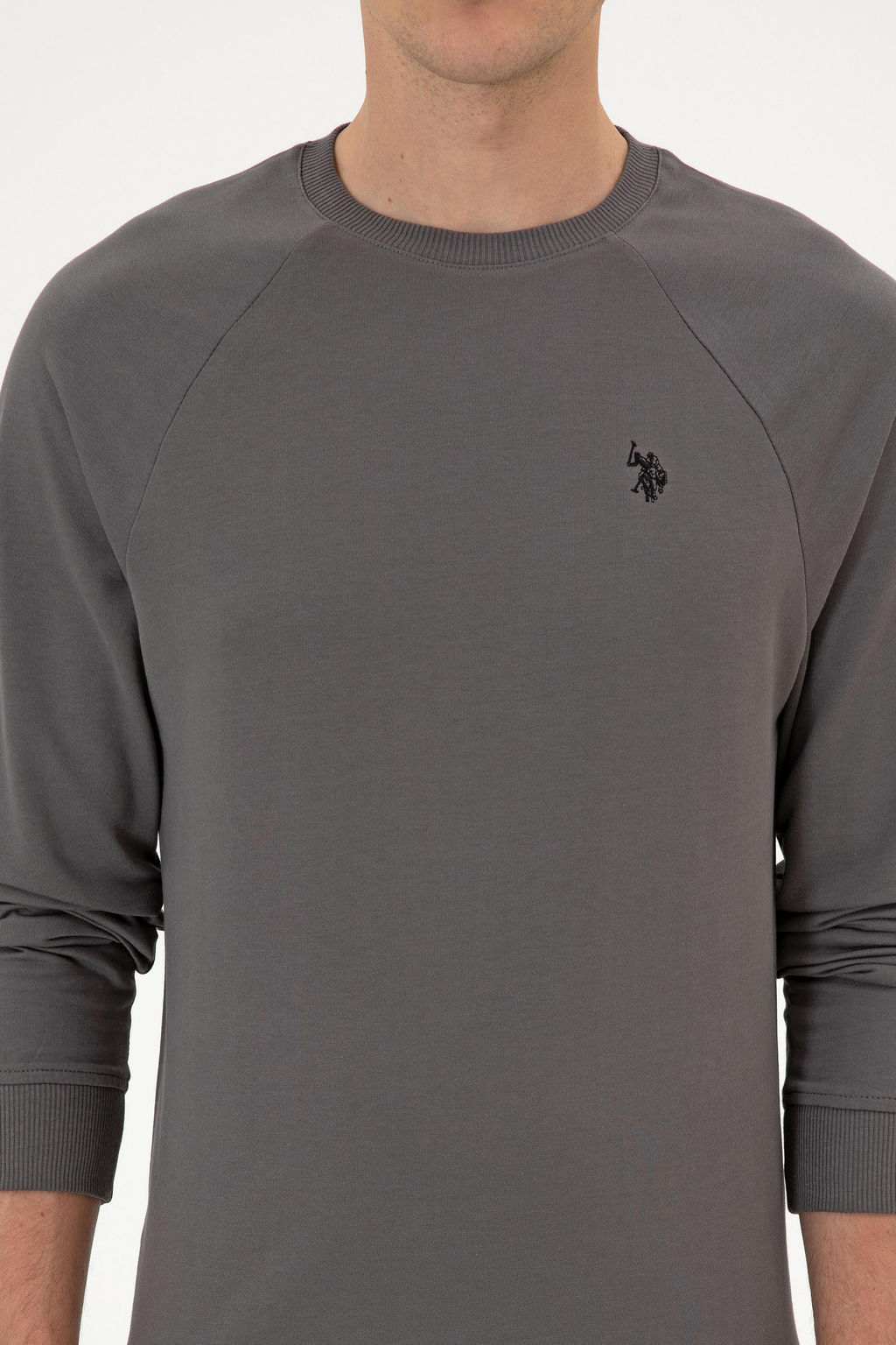 Erkek Gri Basic Sweatshirt Sepette S_rpriz _ndirim - U.s. polo assn фото 6