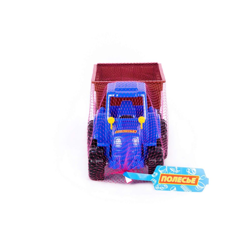 Трактор Мастер (синий) с прицепом №1 (в сеточке) - Полесье фото 7