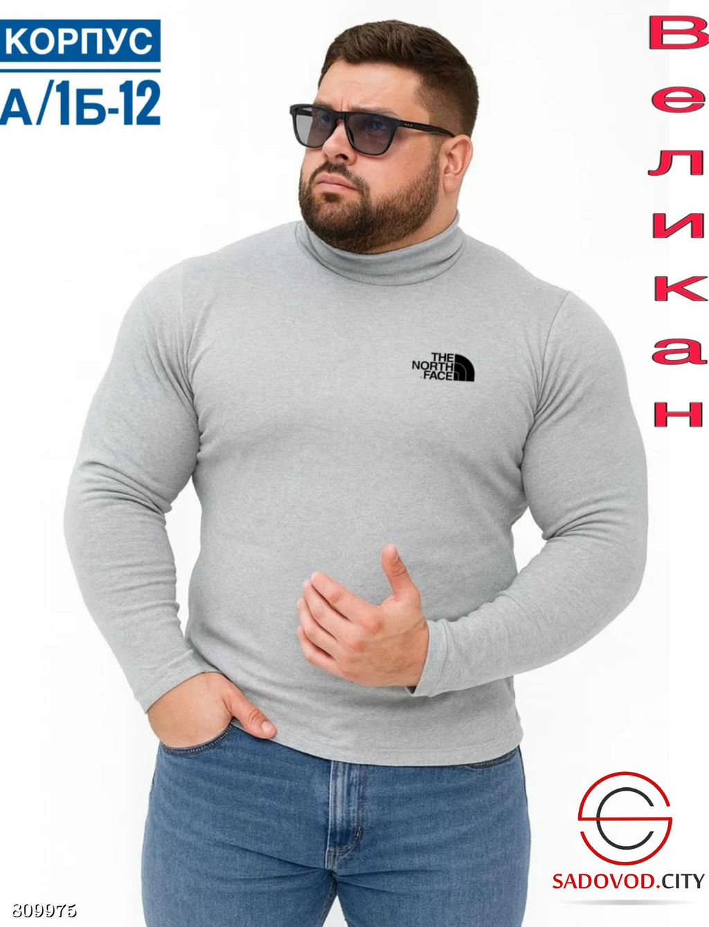 Водолазка для мужчин с начесом