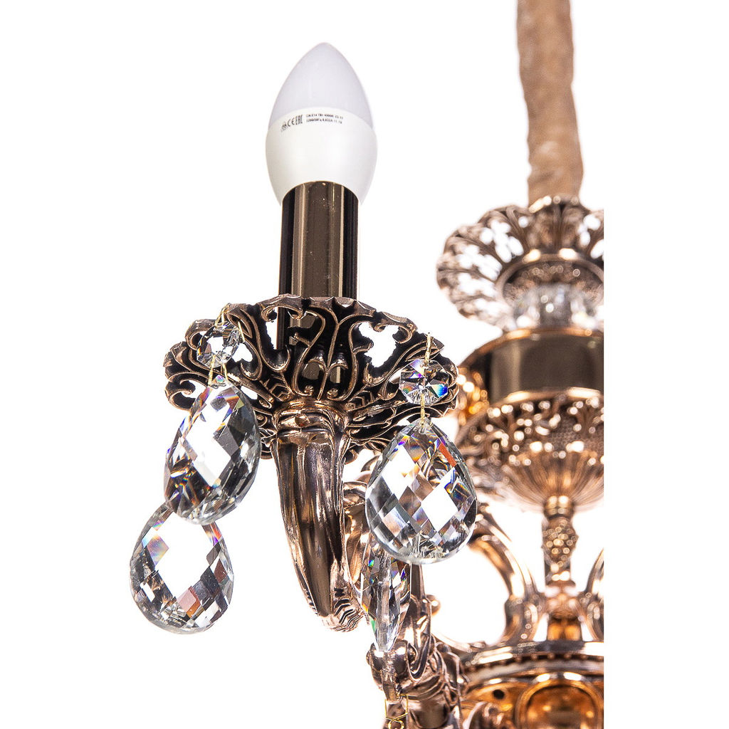 Люстра подвесная в стиле барокко "Amazzoni" 10*40Вт Е14 8553