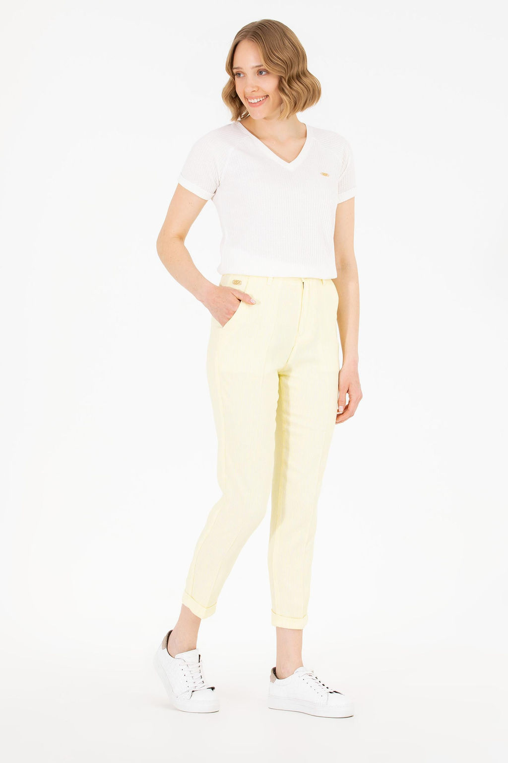 U. S. Polo Assn Женские неоновые желтые брюки - U.s. polo assn фото 15