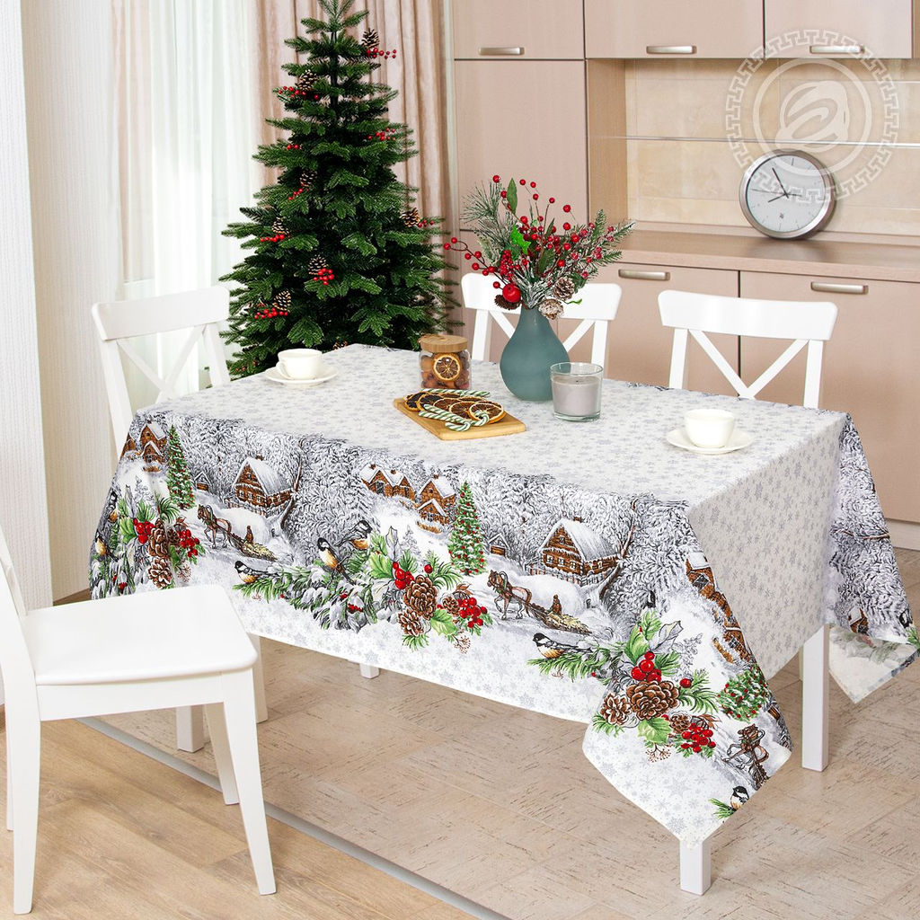 Студёная пора скатерть 120*145/1 шт. - 120*145 Скатерти из рогожки