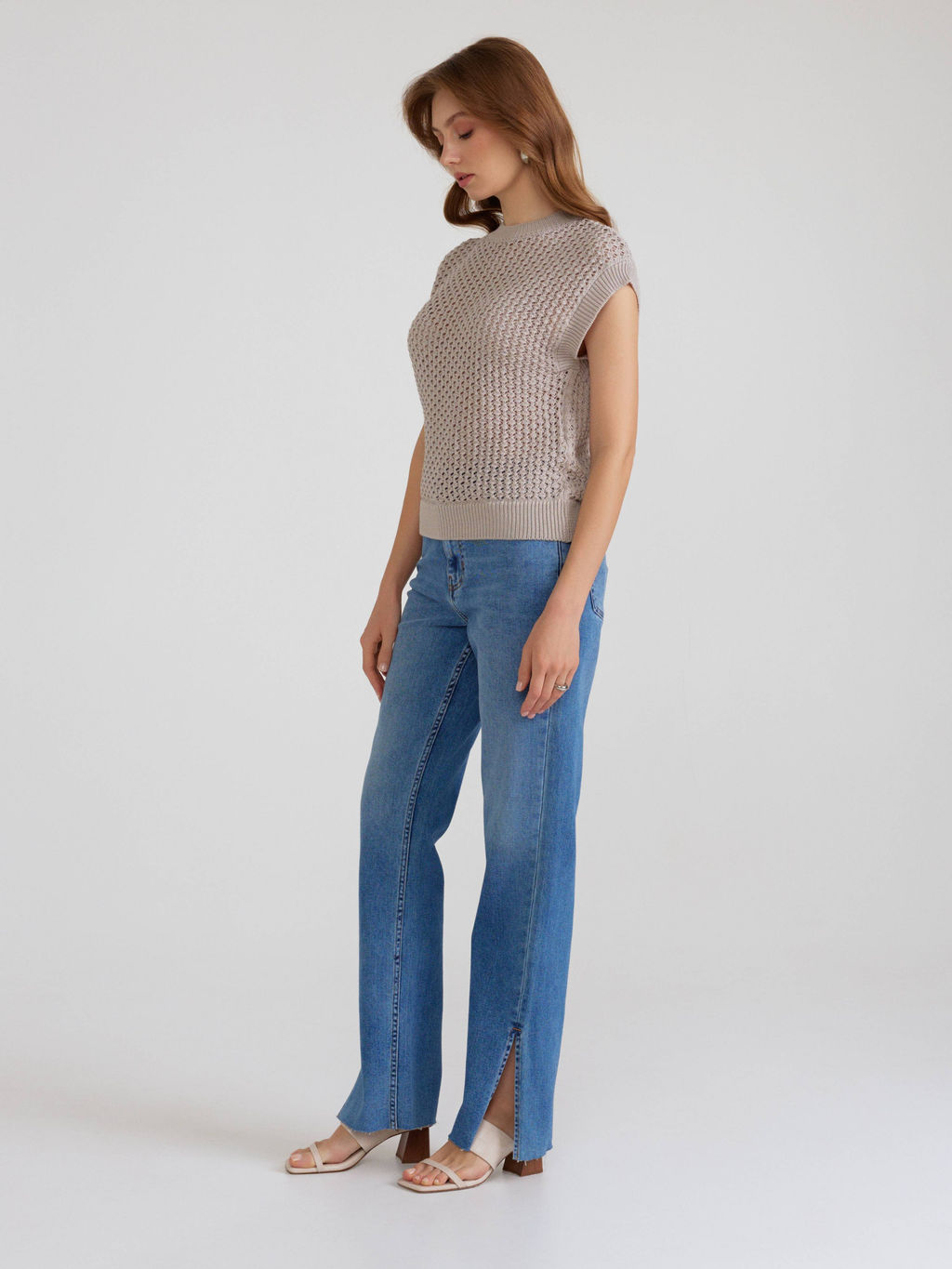 CONTE LDK2458 Жилет женский beige - Conte elegant фото 3