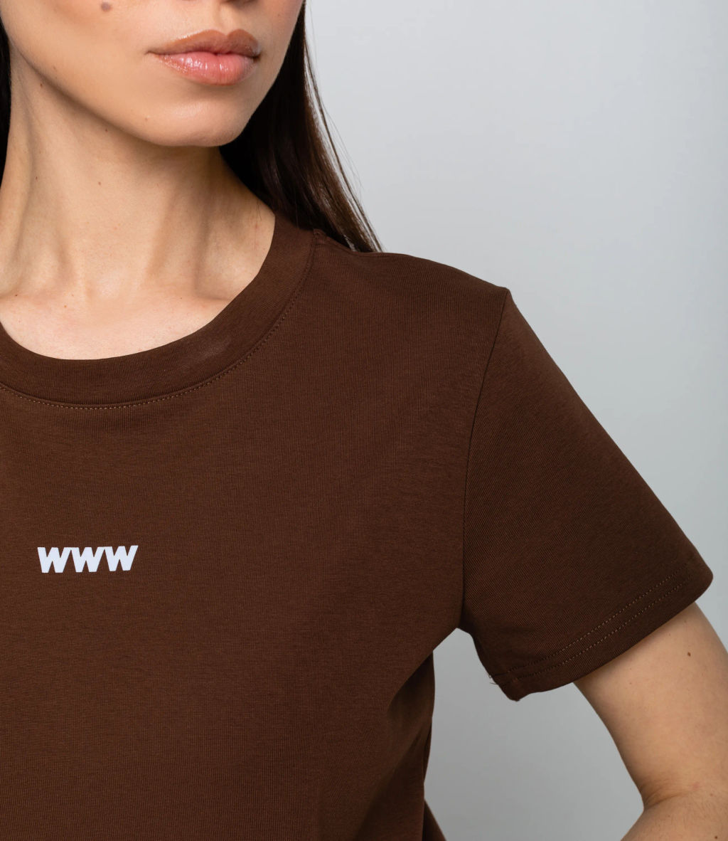 Футболка #КТ230, шоколадный