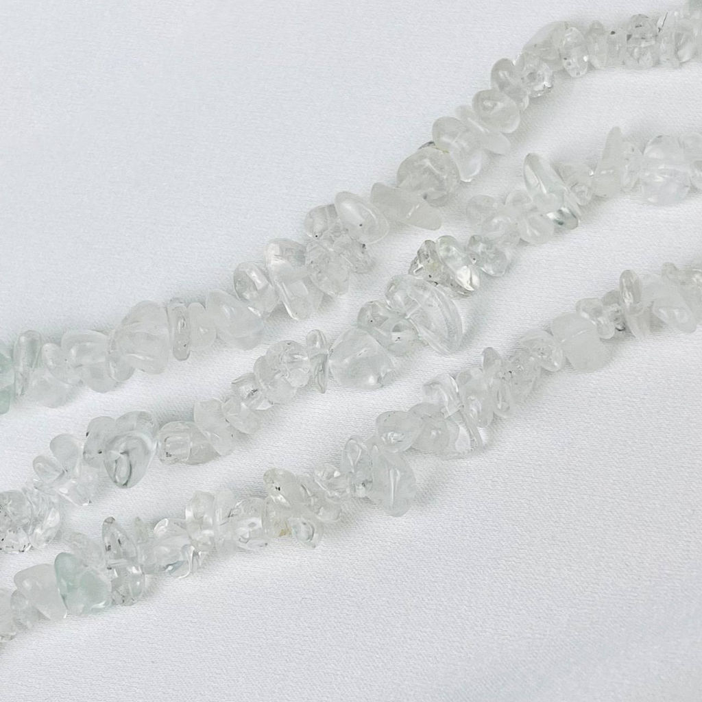 Бусины для украшений из Горного Хрусталя крошка 80 см