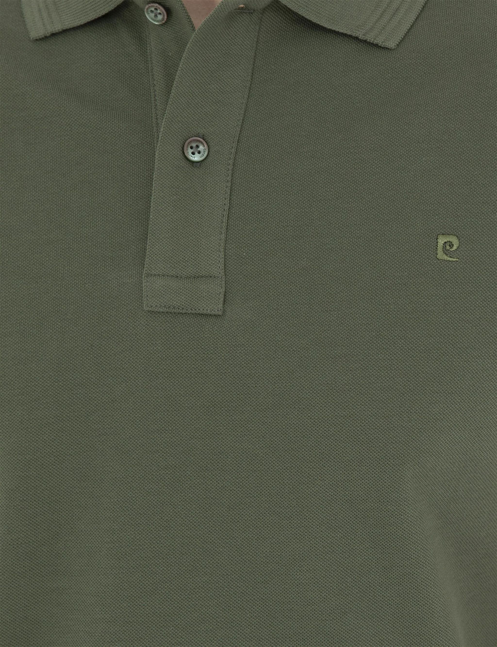 Haki Slim Fit Basic Ti__rt - Pierre cardin фото 7