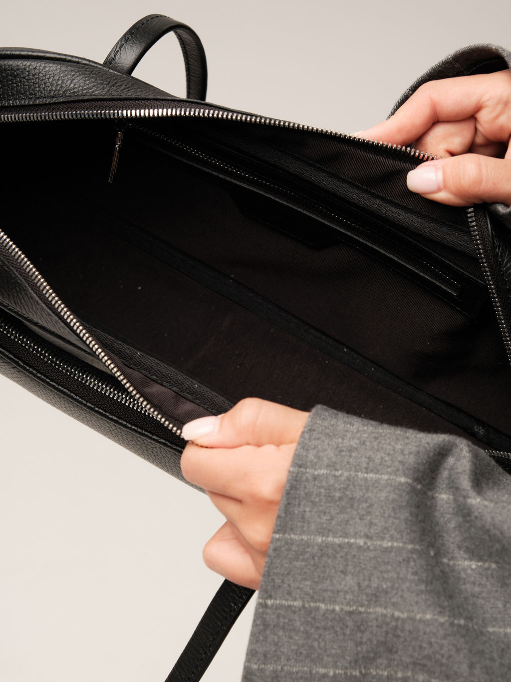 Кожаная сумка Roxy DBR 31186 черный фото 7