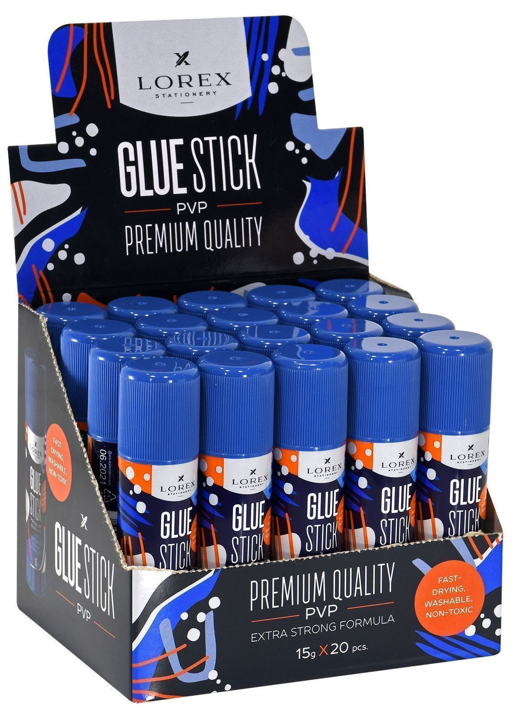 Клей-карандаш LOREX EXTRA 15 г PVP