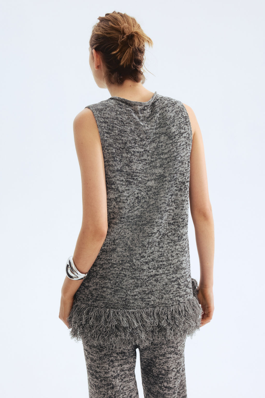 Top de punto con flecos - H&m фото 7