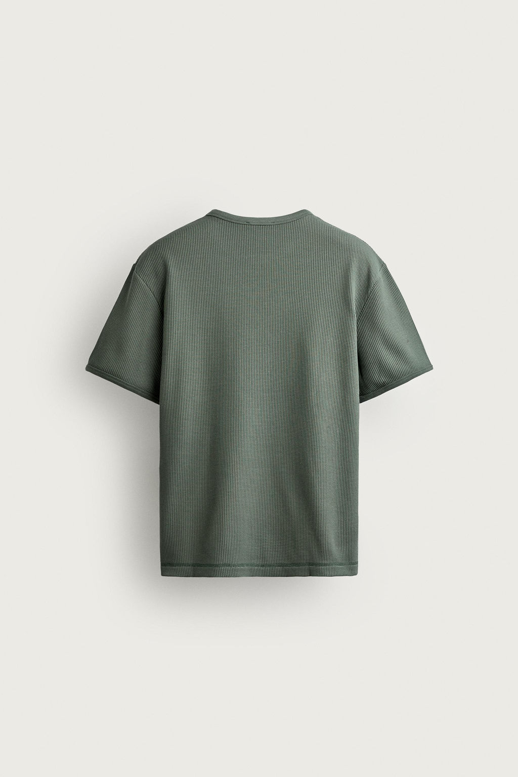 CAMISETA ESTRUCTURA WAFFLE / Verdoso - Zara фото 7