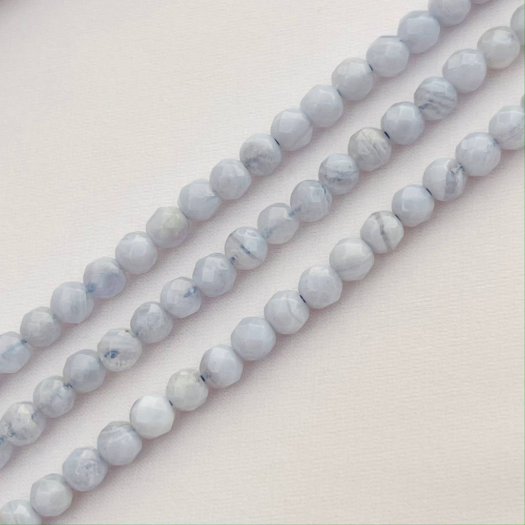Бусины для украшений из голубого Агата