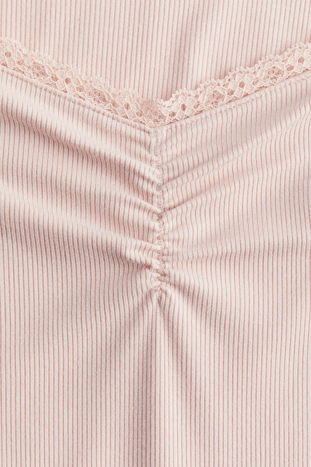 Top de canale con ribete de encaje - H&m фото 6