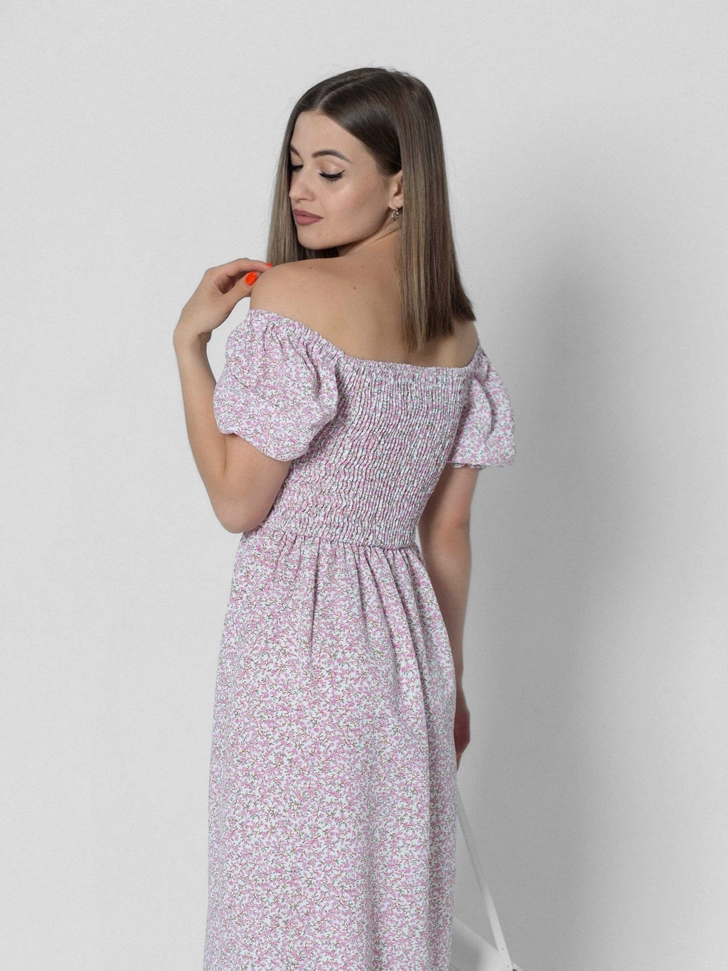 Платье Джуана (розовый) - Nadi bordo фото 5