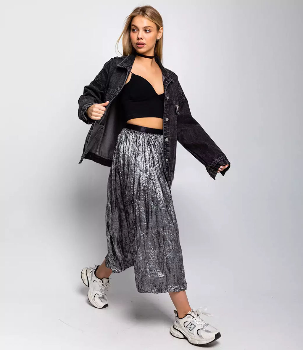 Юбка #КТ8153, серый