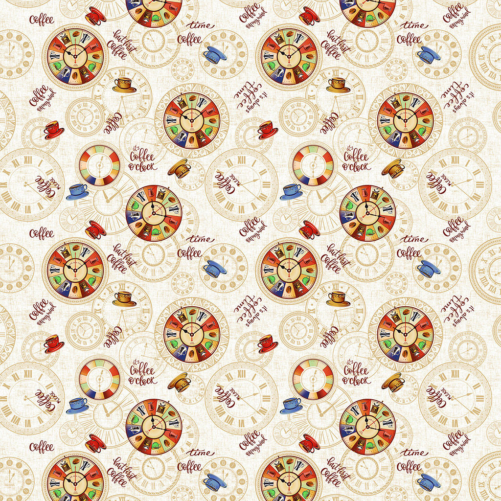 Время кофе Скатерть 150х145см, длина стола до 110см, на 4 персоны, рогожка 171г/м2, хлопок 100%, Домашняя мода (Россия)  фото 2