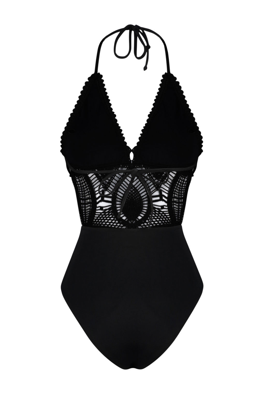 TRENDYOLMILLA Beyaz V Yaka S?rt Dekolteli Triko Regular Mayokini TBESS24MY00002  фото 8