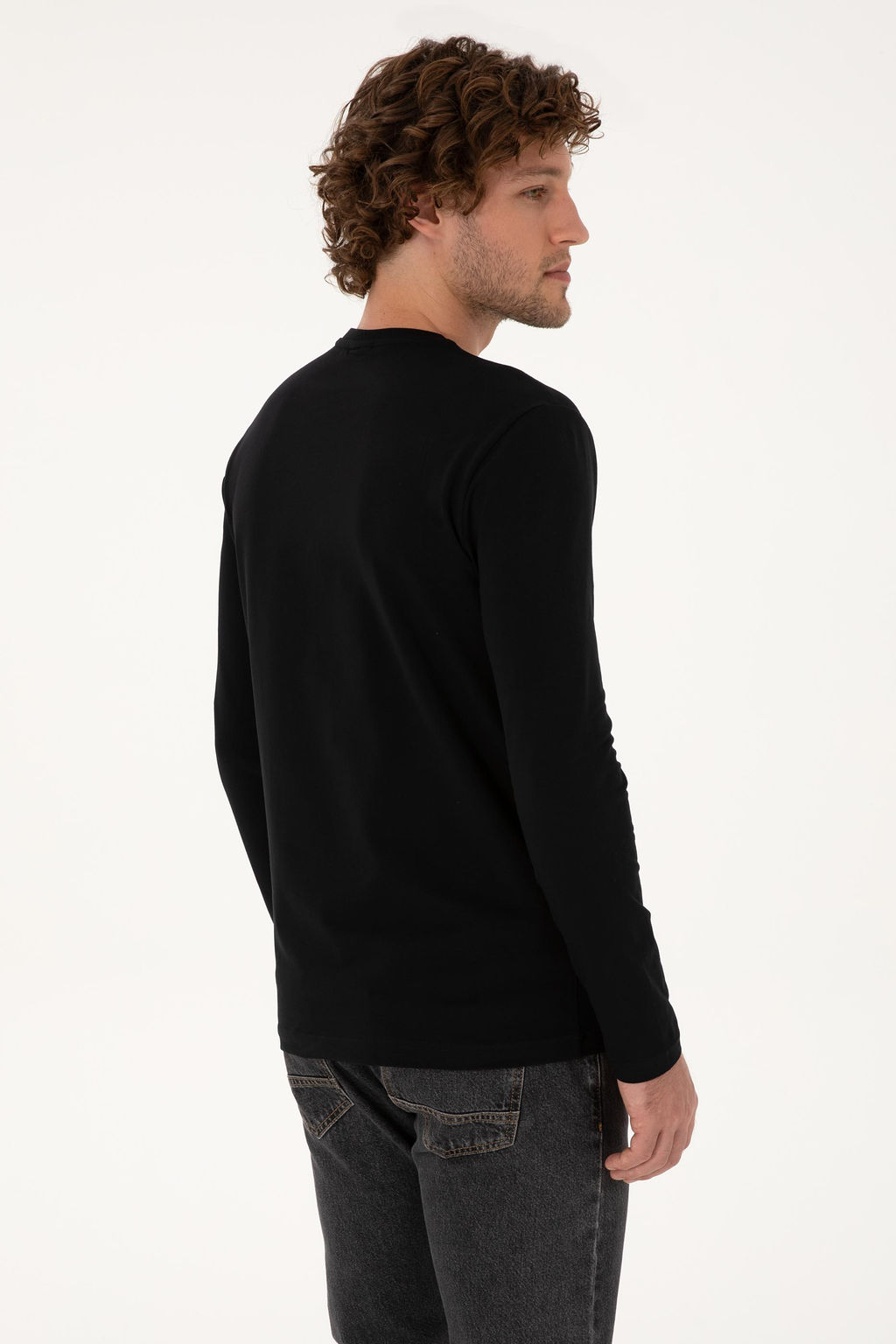 Erkek Siyah Basic Sweatshirt Sepette S_rpriz _ndirim - U.s. polo assn фото 5