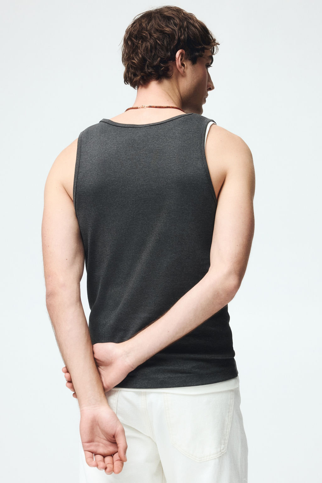 Camiseta sin mangas en canal? Slim Fit - H&m фото 6