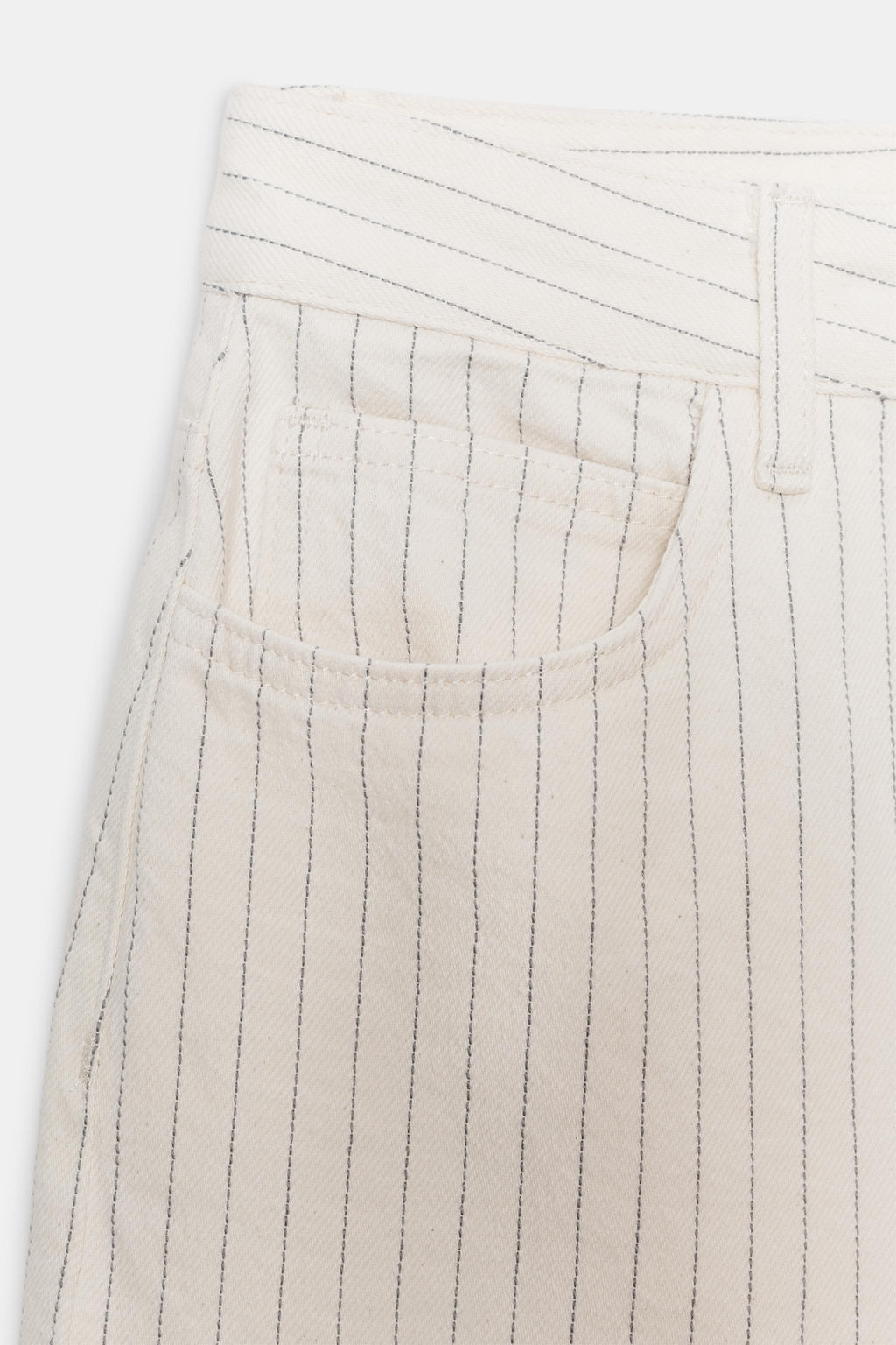 JEANS ZW COLLECTION WIDE LEG RAYAS TIRO ALTO / Crudo - Zara фото 9