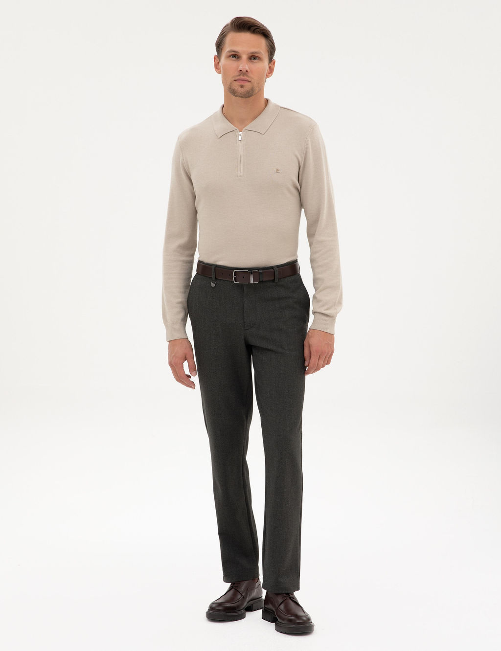 Haki Slim Fit Kuma_ Pantolon