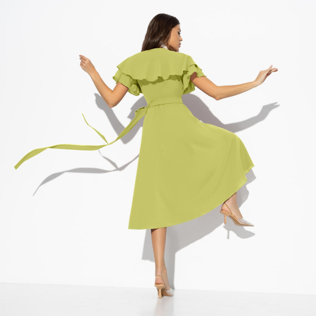 Платье для настроения счастья, Счастье влюбленности (салатовое) - Charutti фото 5