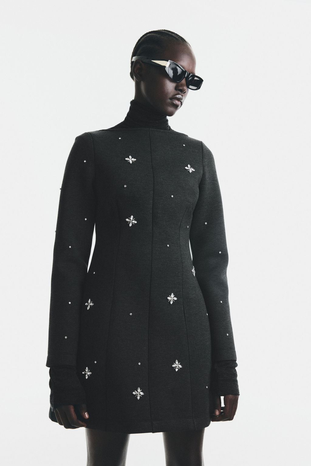 Vestido efecto neopreno con strass - H&m фото 2