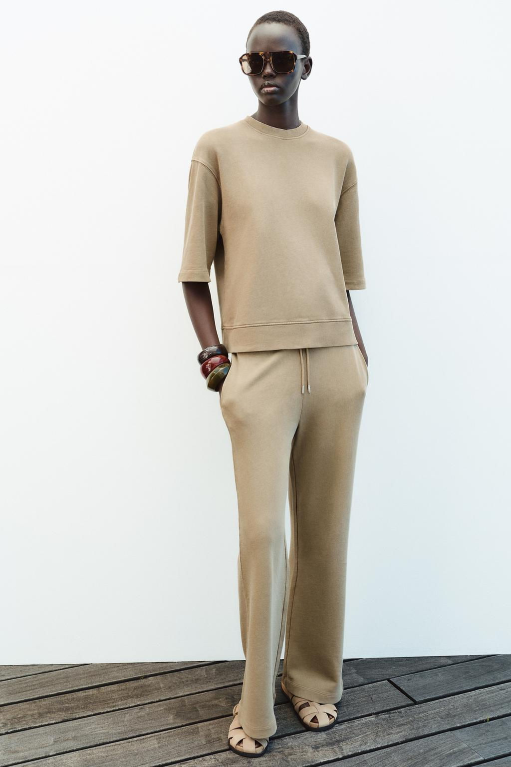 FADED-EFFECT OVERSIZE SWEATSHIRT - Zara фото 8